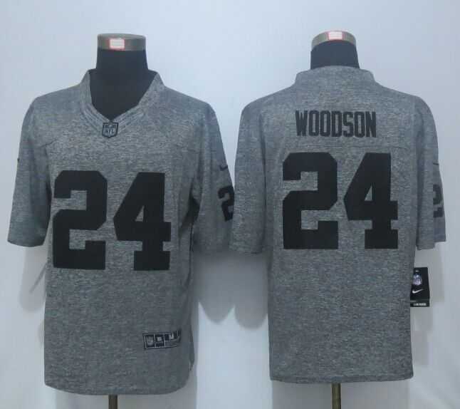Nike Limited Oakland Raiders #24 Woodson Men's Stitched Gridiron Gray Jerseys,We sell and wholesale Nike Limited Oakland Raiders #24 Woodson Men's Stitched Gridiron Gray Jerseys on line form chian!